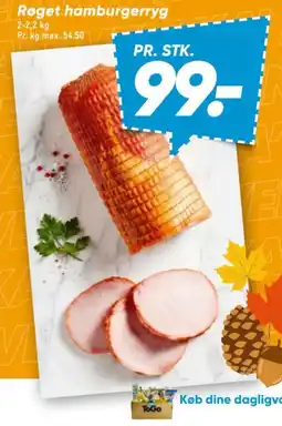 Bilka Røget hamburgerryg tilbud