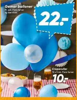 Bilka Gemar balloner tilbud