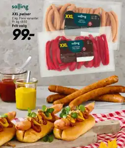 Bilka salling XXL pølser tilbud