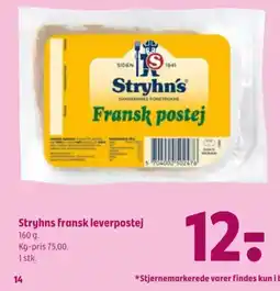 Coop 365 Stryhns fransk leverpostej tilbud
