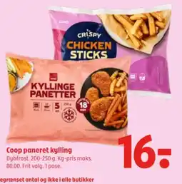 Coop 365 Coop kyllinge panetter tilbud