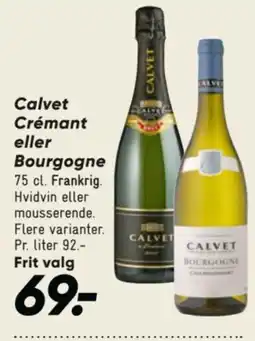 Bilka Calvet Crémant eller Bourgogne tilbud