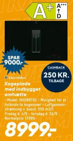 Bilka Electrolux Kogeplade med indbygget emhætte tilbud