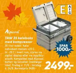 Bilka Alpicool TAW 35 køleboks med kompressor tilbud