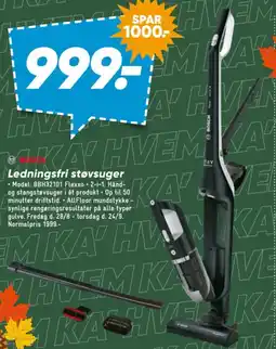 Bilka Bosch Ledningsfri støvsuger tilbud