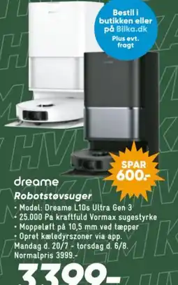 Bilka Dreame Robotstøvsuger tilbud