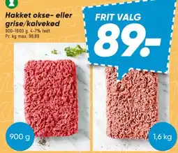 Bilka Hakket okse- eller grise/kalvekød tilbud
