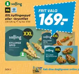 Bilka Salling kyllingespyd eller -brystfilet tilbud