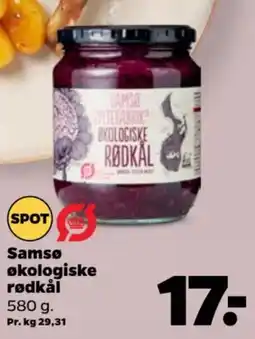 Netto Samsø økologiske rødkål tilbud