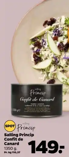 Netto Salling Princip Confit de Canard tilbud