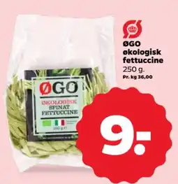 Netto ØGO økologisk fettuccine tilbud