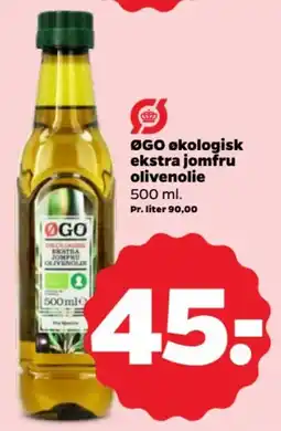Netto ØGO økologisk ekstra jomfru olivenolie tilbud
