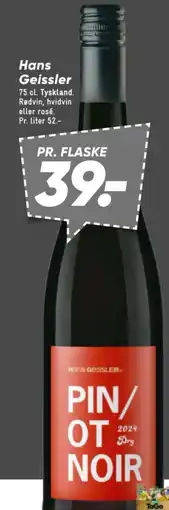 Bilka Hans Geissler Pinot Noir tilbud