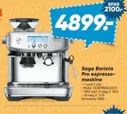 Bilka Sage Barista Pro espresso-maskine tilbud