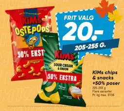 Bilka KiMs chips & snacks tilbud