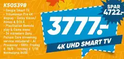 Bilka Sony 4K UHD Smart TV tilbud