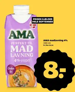 Netto AMA madlavning 4% tilbud
