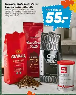 Bilka Gevalia, Café Noir, Peter Larsen Kaffe eller Illy tilbud