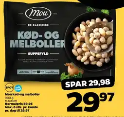Netto Mou kød-og melboller tilbud