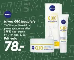 Bilka Nivea Q10 hudpleje tilbud