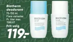 Bilka Biotherm deodorant tilbud