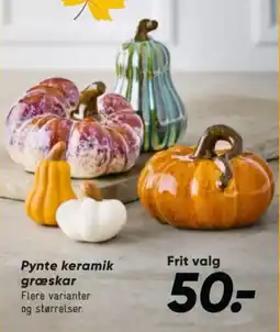 Bilka Pynte keramik græskar tilbud