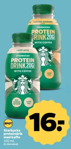 Netto Starbucks proteindrik med kaffe tilbud