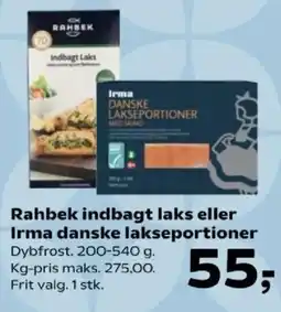 Kvickly Rahbek indbagt laks tilbud