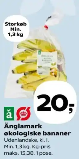 Kvickly Änglamark økologiske bananer tilbud