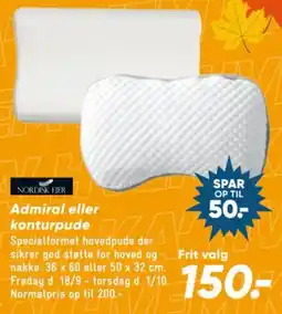 Bilka Nordisk Fjer Admiral eller konturpude tilbud