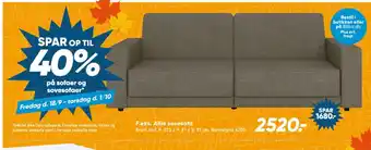 Bilka Allie sovesofa tilbud