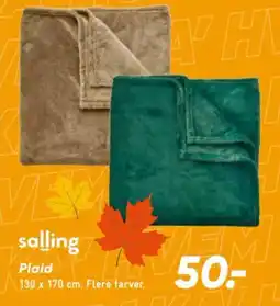 Bilka salling Plaid tilbud