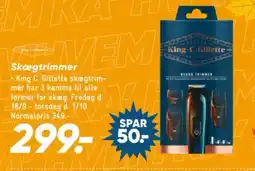 Bilka King C. Gillette skægtrimmer tilbud
