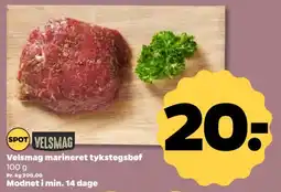 Netto Velsmag marineret tykstegsbøf tilbud