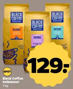 Netto Black Coffee helbønner tilbud