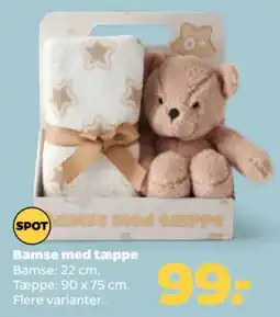 Netto Spot Bamse med tæppe tilbud