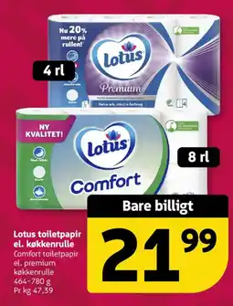 Løvbjerg Lotus toilettepapir tilbud