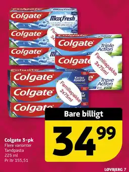 Løvbjerg Colgate 3-pk tilbud