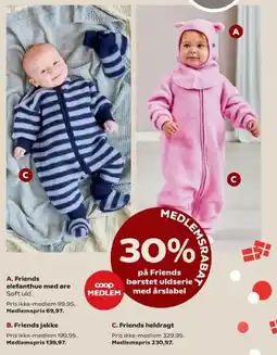 Kvickly Friends elefanthue med øre tilbud