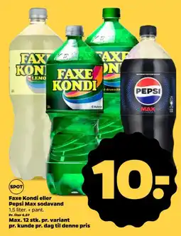 Netto Faxe Kondi eller Pepsi Max sodavand tilbud
