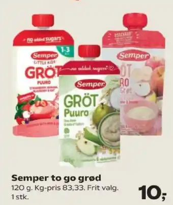 Semper to go grød