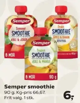 Kvickly Semper smoothie tilbud