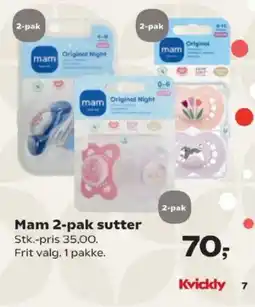 Kvickly Mam 2-pak sutter tilbud