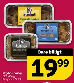 Løvbjerg Stryhn's postej tilbud