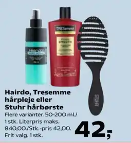 Kvickly Hairdo, Tresemmehårpleje eller Stuhr hårbørste tilbud