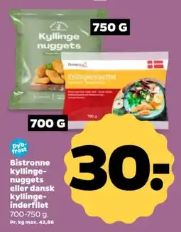Netto Dybfrost Bistronne Kyllinge-nuggets tilbud