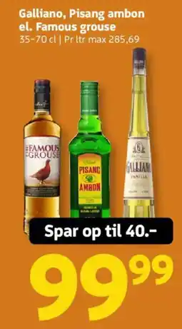 Løvbjerg Galliano, Pisang ambon el. Famous grouse tilbud