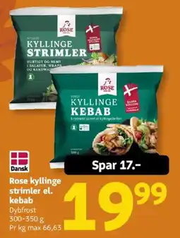Løvbjerg Rose kyllinge strimler el. kebab tilbud