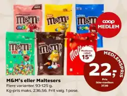 Kvickly M&M's eller Maltesers tilbud