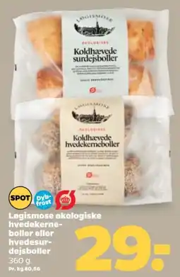 Netto Løgismose økologiske hvedekerneboller eller hvedesurdejsboller tilbud
